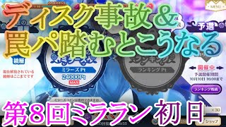 【マギレコ】第８回ミララン初日の結果と、ディスク事故＆罠パ踏むとこうなる【マギアレコード】