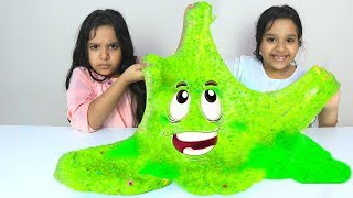 شفا و توأمتها يصنعون سلايم عملاق ! Shfa and her twin make a giant slime