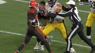 Browns Steelers Fight At End Of Game | Myles Garrett vs Mason Rudolph