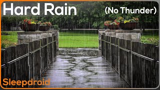 ► Heavy Rain Sounds in the Park #2~ Rain Sounds for Sleeping to Fall Asleep Fast, Relax, or Studying