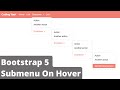 Bootstrap Dropdown Submenu | Bootstrap Multilevel Dropdown menu