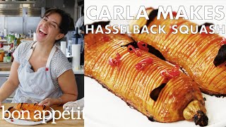 Carla Makes Hasselback Butternut Squash | From the Test Kitchen | Bon Appétit