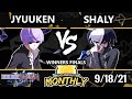 BnB 24 Winners Finals - Jyuuken67 (Byakuya) Vs. Shaly (Seth) UNICLR