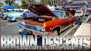 🔥Brown Descents Car Club Stuns Riverside Car Show with Lowriders in Summer Spectacular!🚗💨