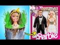 BARBIE & KEN WEDDING EXTREME MAKEOVER 👸💕 New Beauty Hacks for Dolls by 123 GO!