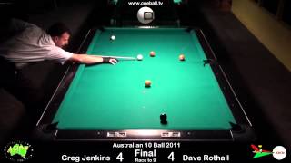 Australian 10 Ball 2011 Final Greg Jenkins v Dave Rothall