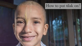 How to put tilak on