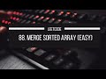 Merge Sorted ArrayEasy | Problem # 88 | Easy | LeetCode in Tamil