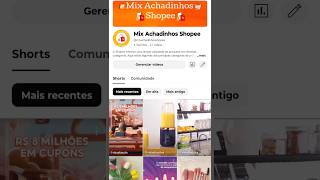 Venha conferir ofertas imperdíveis!!! O canal é Mix Achadinhos Shopee