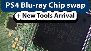 PS4 Blu-ray optical drive Chip Swap re-marry - New PCB Holder iBoot box and Blades