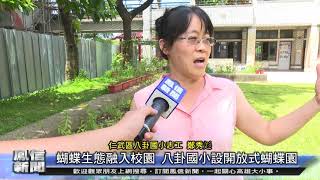 鳳信新聞1090616蝴蝶生態融入校園 八卦國小設開放式蝴蝶園