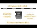Animated Drop down menus [PURE CSS] | Design Tricks!