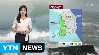 [날씨] 동해안 폭풍해일주의보...내륙에도 강풍 / YTN (Yes! Top News)