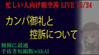 忙しい人向け 12/24　5分で分かる　カンパのお礼とよっぴーさん控訴について　 暇空茜live無音編集短縮版 #filmora