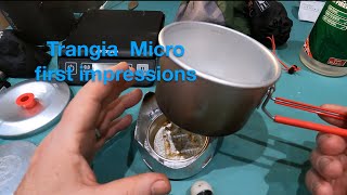 Trangia Micro Light Ultralite first impressions and test