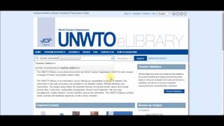 How to access GUtech Library UNWTO Collections