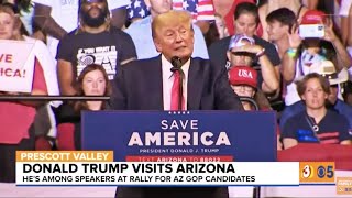 Dripping Wet Trump Hours Late, BOOED at His Own Rally