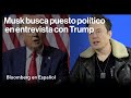 Elon Musk se postula para un rol en la Casa Blanca en una entrevista con Donald Trump