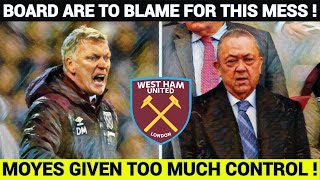 WEST HAM BOARD ARE TO BLAME FOR THIS MESS ! @westhamunited #whufc #coyi #westham