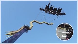 Tornado, Intense Flat Ride POV I Wiener Prater