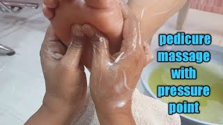 How to a salon perfect pedicure massage/spa pedicure massage with pressure point/foot massage