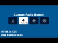 Design A Custom Radio Buttons with HTML and CSS    web design @rayen-code