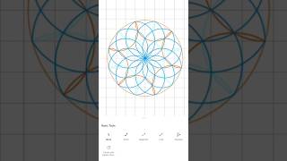 How to draw geometry with GeoGebra 3 #geogebra #geometricshapes #geometry #mathematics #compass