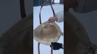 Purely handmade straw tote bag with large capacity, beautiful and practical #handsbags #bag #totebag