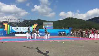 2017계룡군문화축제\u0026제15회 지상군페스티벌 개막식 제1군 사령부 태권도 시범