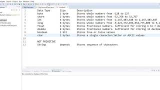 Java Tutorial 3: More in depth data types and variables