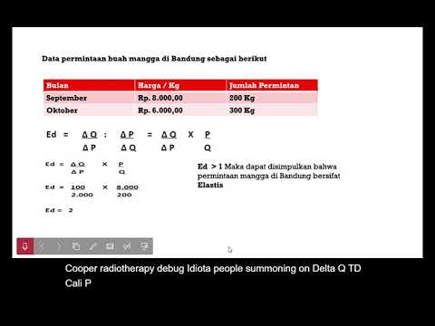 Cara Menghitung Koefisien Elastisitas Permintaan - YouTube