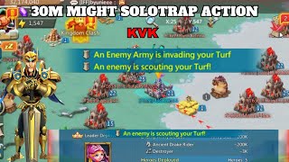 Lordsmobile:-30M Might SoloTrap Kvk Action(Full T4 Blast Cap)