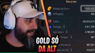 TIO BATTLE FOI CHAMADO DE LISO E MOSTROU O GOLD DE UMA ALT 😋 | CORTES MIR4