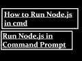 How to run Nodejs in cmd