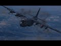 ac 130 gunship in action night operation 3d animation 2020