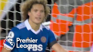 Wout Faes' second own goal puts Liverpool ahead of Leicester City | Premier League | NBC Sports