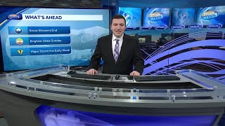 Video: Snow showers move out