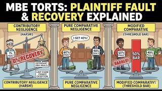MBE Torts Masterclass: contributory and comparative negligence.