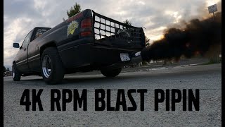 600hp drift cummins gets an 8 inch BLAST PIPE