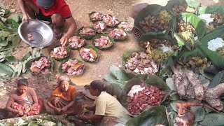 My Village || Village Selling Pork | गाउँघरको जिबनशैली  Village Family Together Enjoy Pork Meat