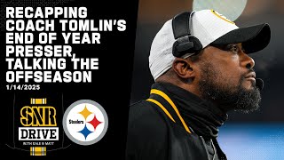 Reactions from Coach Tomlin's Presser, Offseason Starts Now | SNR Drive | Pittsburgh Steelers