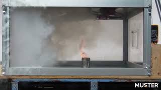 Muster Solid Aerosol Generator - Automatic Fire Suppression System Demo