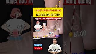 Đa u Lưng, Gót Chân Chỉ Ấn Huyệt Này Nhẹ Tênh  #trieudongy #trieuvltl #trieudongduoc