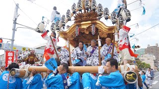 平成30年 深江區 稲荷筋八剣伝前練り回し 東灘区だんじり祭り