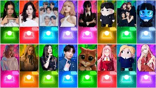 ALL CUTE CATS - CUPID - WEDNESDAY - BTS - TOCA TOCA - BLACKPINK - LALISA TILES HOP