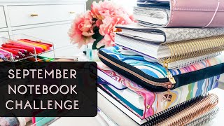 September Notebook Challenge \\ Gratitude, Fan Journal, Frankenplanning and more! (2022)