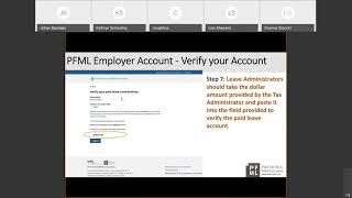 PFML Webinar Recording: How to Verify your PFML Leave Administrator Account (5/6/2021)