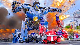 23rd Century Optimus Prime vs Gipsy Jaeger in Future Action VFX - 4K ULTRA HD