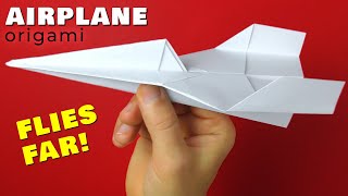 How to make a plane that flies far. Easy paper airplane origami tutorial