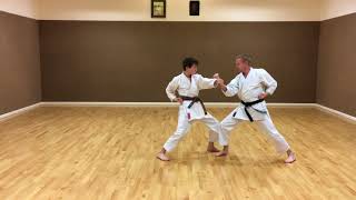 S.K.I.F. San bon Kumite (3 step partner work)